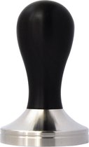 KoffieCanners Tamper Hout RVS 58mm Ebony No5