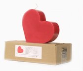 Hart kaars klein rood |liefde cadeau Valentijnsdag kado
