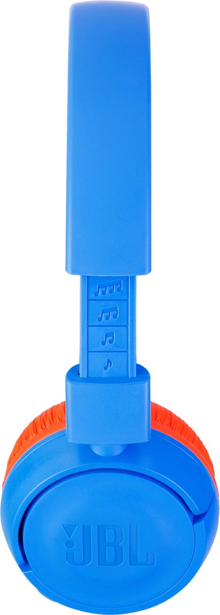 JBL JR300BT - Draadloze on-ear kids koptelefoon - Blauw/Oranje | bol.com