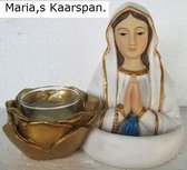 Beeld Maria van Lourdes met kaarspan