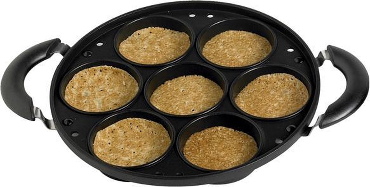 Cosy&Trendy Pannenkoekpan voor 7 mini pannenkoeken met 2 handvaten - Ø 28 cm