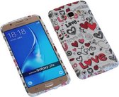 Love TPU back case cover hoesje voor Samsung Galaxy J7 2016