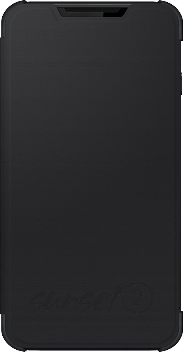 Wiko booklet tasje - zwart - voor Wiko Sunset 2