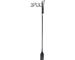 ZADO – 69 cm Lederen ‘Riding Crop’ Zweep met Luxe Uitstraling voor BDSM Training – Zwart