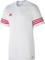 adidas Entrada 14 Sportshirt - Maat 152  - Unisex - wit/rood