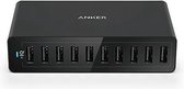 Anker PowerPort - USB station - USB Lader - USB Docking Station - Met 10 USB poorten | Zwart