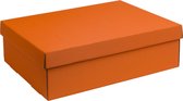 Luxe doos met deksel karton ORANJE 30,5x21,5x10cm (35 stuks)