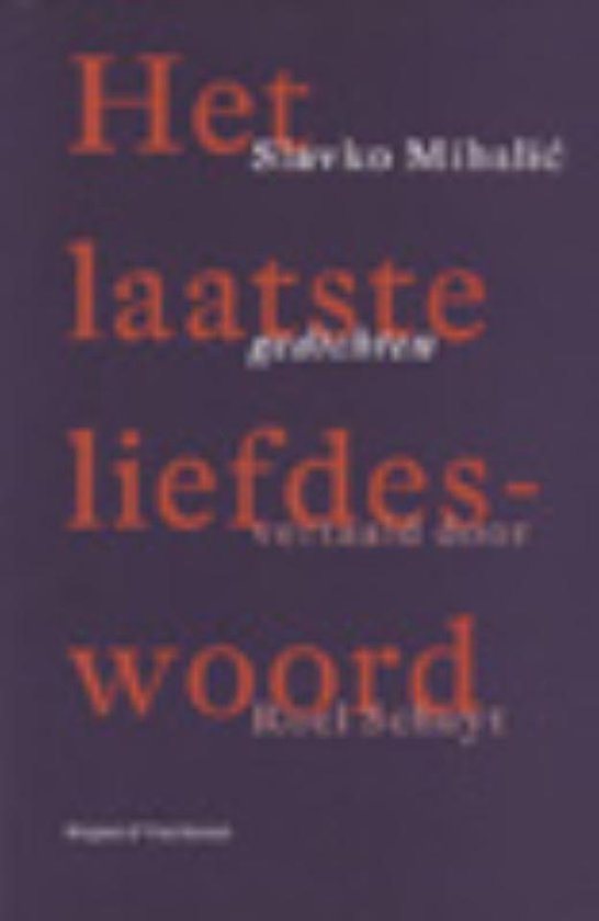 Cover van het boek 'Het laatste liefdeswoord'