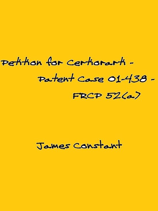 Patent Cases 15 - Petition for Certiorari – Patent Case 01 ... - cover
