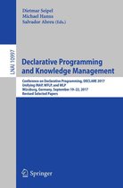 Lecture Notes in Computer Science 10997 - Declarative Programming and Knowledge Management