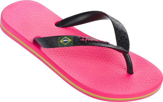 Ipanema Classic Brasil Kids Slippers Dames Junior - Pink/Black - Maat 31/32