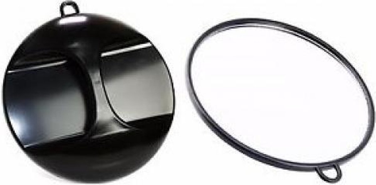 Kappersspiegel 28CM Rond - Zwart - Ay Cosmetica