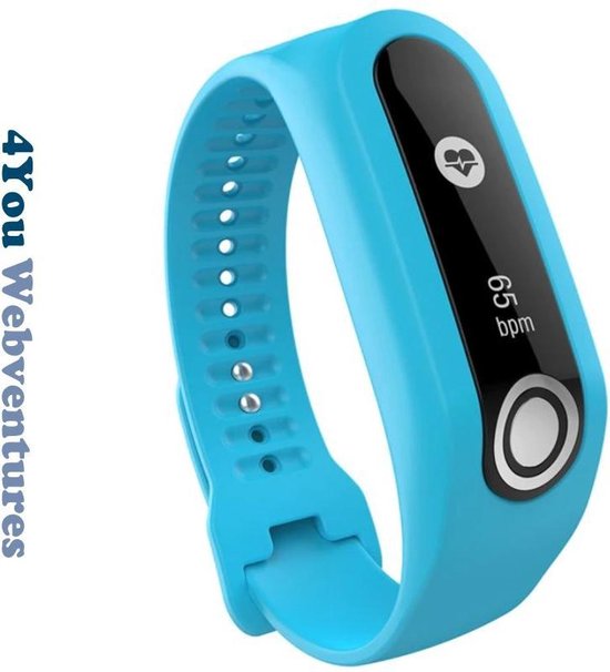 Blauw bandje voor Tomtom Touch Fitness tracker - Tomtom Touch Cardio -  horlogeband - | bol.com