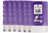 Taft Styling - Power Titane - Haar Gel - 6 stuks van 300 ml - Voordeelverpakking