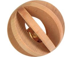 Trixie Speelbal Hout met Bel 6 cm
