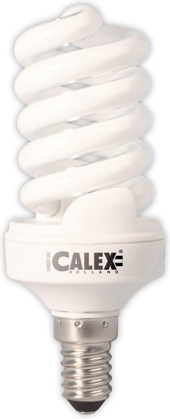 Inzet gebruik Vakantie Calex E14 15 watt Vol spiraal spaarlamp 240V 2700K | bol.com