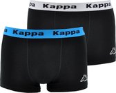 Kappa - Zarry Boxer 2-Pack - Heren Shorts - XL - Zwart