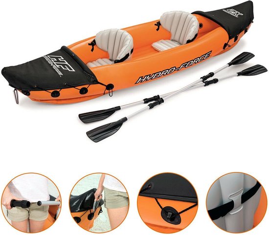Set kayak gonflable pour 2 personnes, canoë | bol