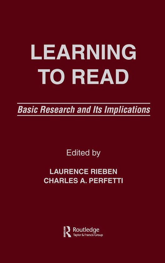 Learning To Read - cover