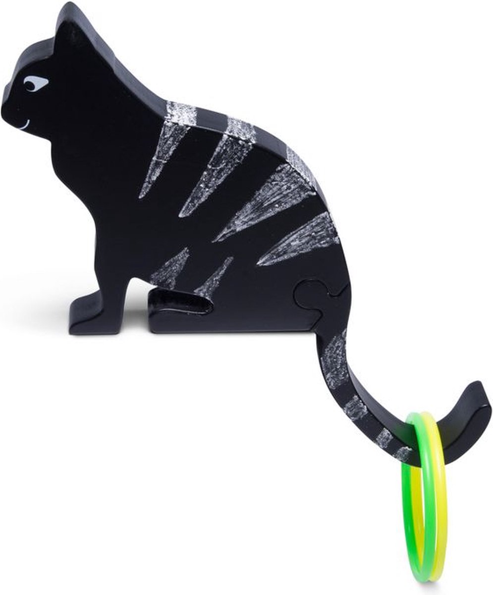 BS Toys Kattenstaart Gooien - Zwart - Hout - Buitenspel - Werpspel - Kattenspel — afbeelding 6