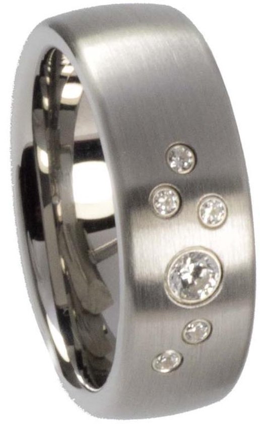Schitterende 925 Zilveren Swarovski ® Zirkonia Ring | Damesring | Jonline | 20.50 mm = maat 64