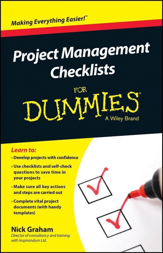 Project Management Checklists For Dummies - cover