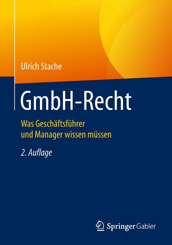 Business and Economics (German Language) - GmbH-Recht - cover