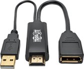 Tripp Lite P130-06N-DP-V2 video kabel adapter 0,15 m HDMI DisplayPort Zwart
