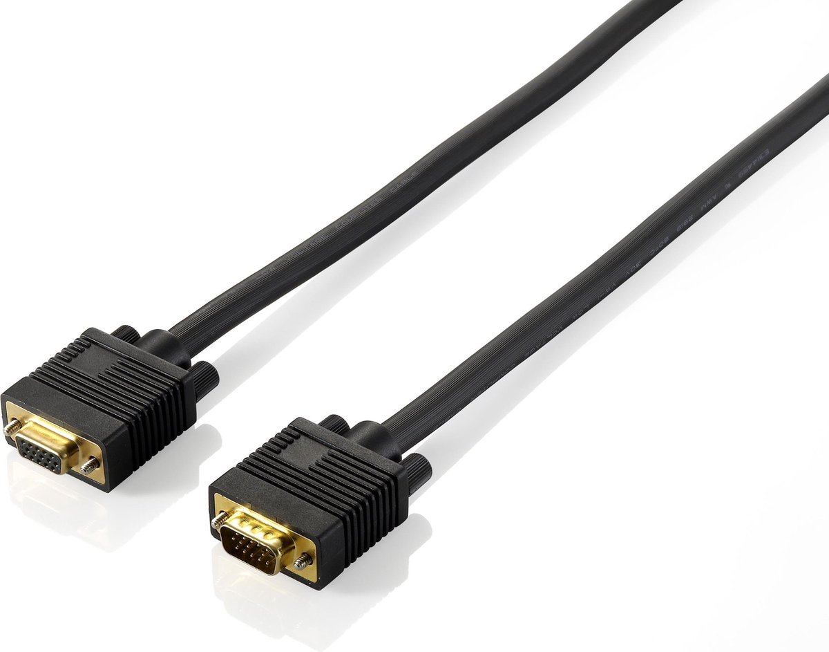 Equip 218130 VGA kabel 1,8 meter VGA (D-Sub) Zwart