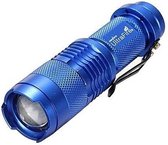 Cree Q5 LED zoombare Mini lamp - Blue