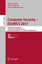 Lecture Notes in Computer Science 10492 - Computer Security – ESORICS 2017