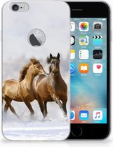 Apple iPhone 6 Plus | 6s Plus Uniek TPU Hoesje Paarden