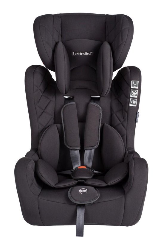 Bebies First Autostoel Grow up Isofix Groep 1/2/3 (9-36kg) - Zwart | bol.com