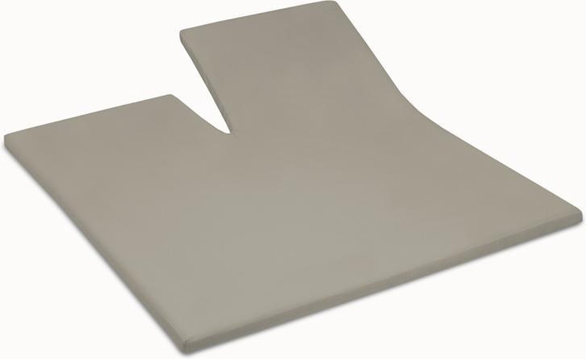 Damai Jersey Splittopper Hoeslaken - Taupe 160 x 200/210/220cm