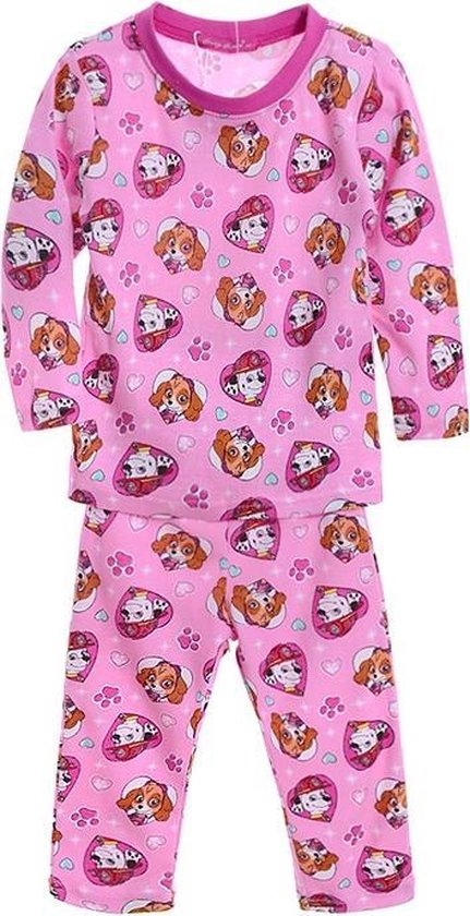 Paw Patrol Meisjes Pyjama - roze - maat 134 | bol.com