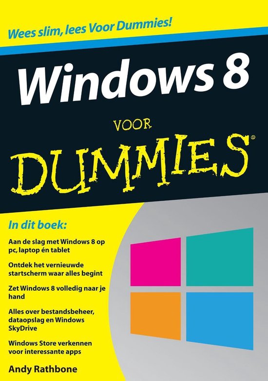 Cover van het boek 'Windows 8 voor Dummies' van Andy Rathbone