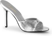 Pleaser Muiltjes met hak -36 Shoes- CLASSIQUE-01 US 6 Zilverkleurig