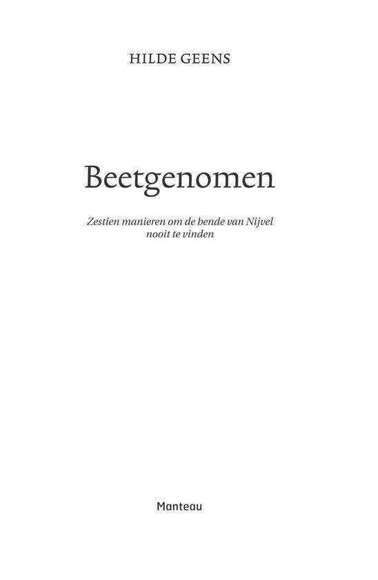 Beetgenomen - cover