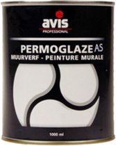 Avis Permoglaze AS muurverf wit - 1 liter