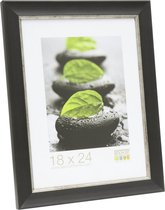 Deknudt Frames fotolijst S45WF2 - zwarte schilderstechniek - 15x15 cm