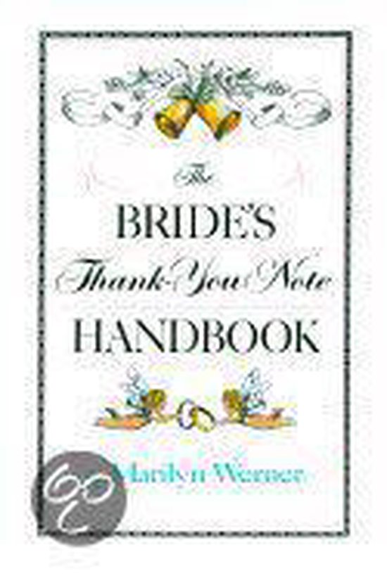 The Bride's Thank-You Note Handbook - cover