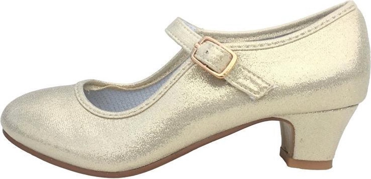 Anna Prinsessen chaussures nacre / chaussures de princesse espagnole-taille  24 (taille... | bol.com