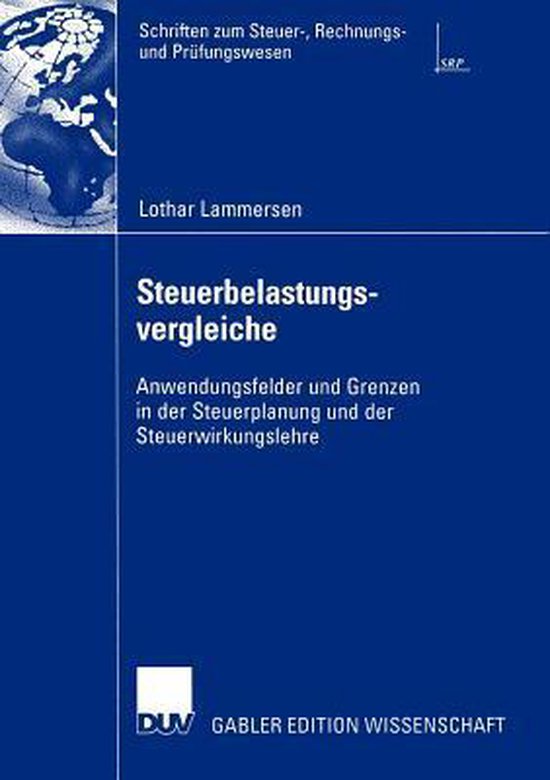Steuerbelastungsvergleiche - cover