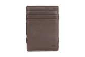 Garzini Magic Wallet Essenziale met Muntvak RFID Leder Nappa Edition Bruin