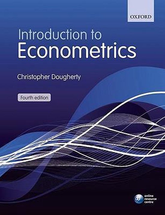 Introduction to Econometrics 9780199567089 Christopher Dougherty