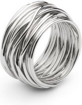 Casa Jewelry Ring Wikkel Large 58 - Zilver