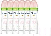 Dove Soft Feel Powder Women - 6 x 75 ml - Deodorant Spray - Voordeelverpakking