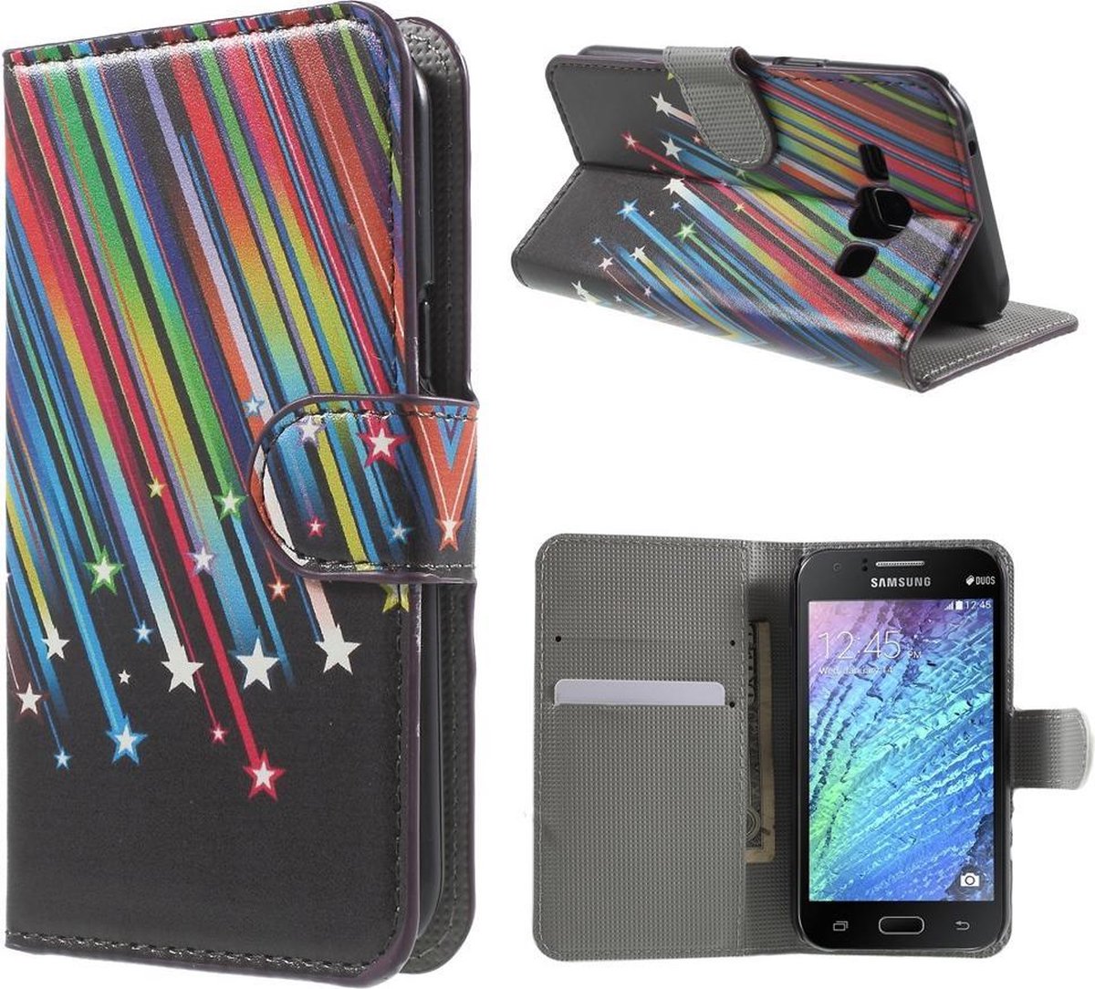 Samsung galaxy J5 sterren agenda wallet hoesje