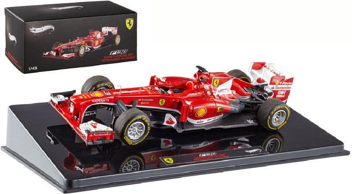 Ferrari F138 F1 2013 Chinese GP F. Alonso 1:43 Hot Wheels ELITE | bol
