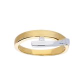 Glow - Gouden ring met steen 1-0.03ct - G/SI
